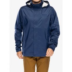 Kurtka przeciwdeszczowa Marmot PreCip Eco Jacket. Niebieskie kurtki męskie Marmot, xl, bez wzorów, sportowe, bez ramiączek, bez kaptura. Za 559.50 zł.