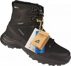 Buty trekkingowe męskie American Club Zimowe buty męskie śniegowce męskie American Club MHL148/24BL czarne 44. Czarne buty trekkingowe męskie American CLUB, na zimę, bez wzorów, bez obcasa, bez zapięcia. Za 209.00 zł.