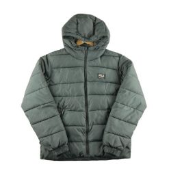 Second life - Stara szara kurtka puchowa męska Y2K - Stan bardzo dobry. Szare kurtki męskie Fila, m, bez wzorów, z puchu, retro, bez ramiączek, bez kaptura. Za 169.16 zł.