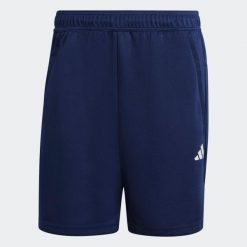 Krótka adidas Essentials All Set. Niebieskie szorty sportowe męskie ADIDAS, bez wzorów, sportowe. Za 119.00 zł.
