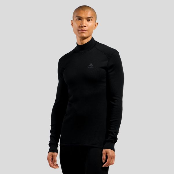Bluza termoaktywna Odlo Active Warm BL Top Turtle Neck L/S. Czarne bielizna termoaktywna męska Odlo, l, bez wzorów, bez ramiączek, narciarskie. Za 199.49 zł.