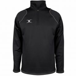Kurtka 1/4 zip Gilbert. Czarne kurtki męskie Gilbert, bez wzorów, z dresówki, sportowe, bez ramiączek, bez kaptura. Za 331.00 zł.