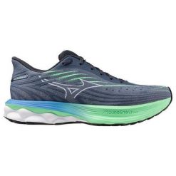 Buty do biegania Mizuno Wave Skyrise 6. Niebieskie buty do biegania męskie Mizuno, bez wzorów, bez zapięcia, do biegania, mizuno wave. W wyprzedaży za 580.40 zł.