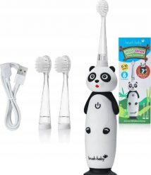Szczoteczka Brush-baby WildOnes Panda Biała. Białe szczoteczki elektryczne Brush-baby. Za 144.09 zł.