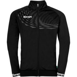 Kurtka z dresu Kempa Wave 26 Poly. Białe kurtki męskie Kempa, bez wzorów, z dresówki, sportowe, bez ramiączek, bez kaptura. W wyprzedaży za 235.00 zł.