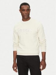 Guess Bluza M5GQ08 KCN01 Écru Regular Fit. Bluzy nierozpinane męskie Guess, m, z aplikacjami, z bawełny, bez ramiączek, bez kaptura. Za 179.99 zł.