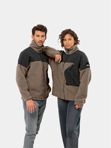 Jack Wolfskin Polar Maarweg Jkt 1711241 Brązowy Regular Fit. Brązowe bluzy z polaru męskie Jack Wolfskin, m, bez wzorów, z polaru, sportowe, bez ramiączek, bez kaptura. Za 699.99 zł.