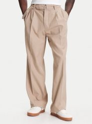 Tommy Hilfiger Spodnie materiałowe F1 Movie Public MW0MW41373 Beżowy Straight Fit. Brązowe spodnie na co dzień męskie Tommy Hilfiger, bez wzorów, z bawełny. Za 999.99 zł.