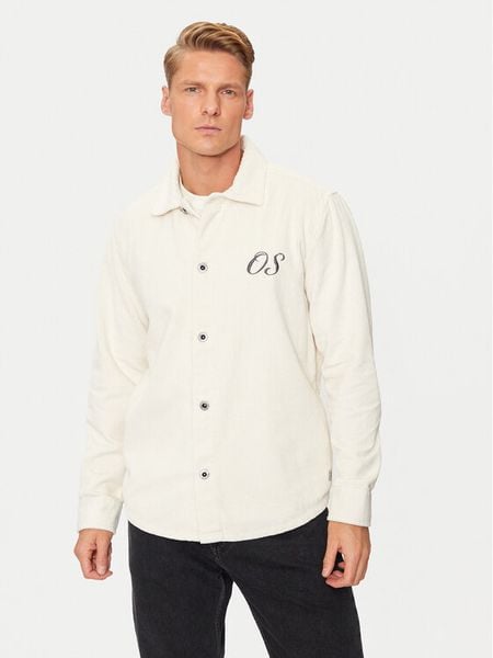 Only & Sons Koszula Sanson 22030732 Biały Regular Fit. Białe koszule męskie Only & Sons, m, bez wzorów, z bawełny, bez kołnierzyka, bez ramiączek. Za 129.99 zł.