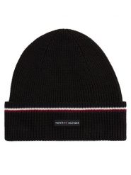 Tommy Hilfiger Czapka AM0AM13587 Czarny. Czarne czapki męskie Tommy Hilfiger, na zimę, bez wzorów, z materiału. Za 219.99 zł.