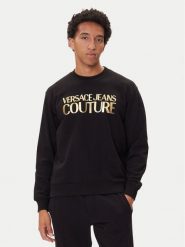 Versace Jeans Couture Bluza 79GAIT05 Czarny Regular Fit. Czarne bluzy nierozpinane męskie Versace Jeans Couture, m, bez wzorów, z bawełny, bez ramiączek, bez kaptura. Za 929.99 zł.