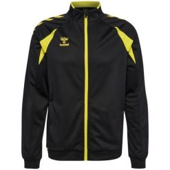 Kurtka z dresu Hummel Core 2.0. Czarne kurtki męskie HUMMEL, bez wzorów, z dresówki, sportowe, bez ramiączek, bez kaptura. Za 223.50 zł.