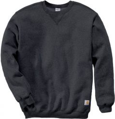 Bluza Carhartt Midweight Crewneck Carbon. Bluzy nierozpinane męskie Visent, m, bez wzorów, bez ramiączek, bez kaptura. Za 212.89 zł.