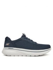 Skechers Sneakersy Go Walk Arch Fit N-Joy 217078 NVY Granatowy. Niebieskie buty sportowe na co dzień męskie Skechers, m, bez wzorów, z materiału, bez ramiączek, bez kaptura. Za 269.99 zł.