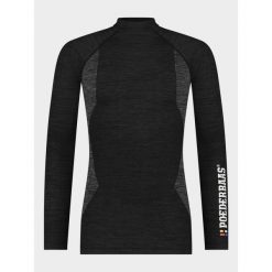 Koszulka termoaktywna męska Poederbaas Technical Longsleeve. Czarne bielizna termoaktywna męska POEDERBAAS, m, bez wzorów, z elastanu, bez ramiączek, narciarskie. Za 216.99 zł.
