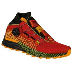 Buty trailowe La Sportiva Cyklon Czerwone. Czerwone buty do biegania męskie La Sportiva, bez wzorów, z syntetyku, bez zapięcia, do biegania. Za 798.65 zł.