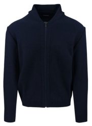 Sweter Męski - Lasota - Rozpinany (Kardigan) - Granatowy. Niebieskie kardigany męskie M. Lasota, l, bez wzorów, z bawełny, bez ramiączek. Za 209.00 zł.