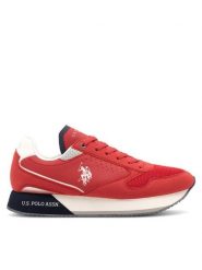 U.S. Polo Assn. Sneakersy NOBIL003G Czerwony. Czerwone buty sportowe na co dzień męskie U.S. Polo Assn., m, bez wzorów, ze skóry, bez ramiączek, bez kaptura. Za 207.99 zł.