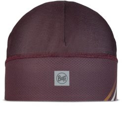Czapka BUFF Underhelmet Liner. Czerwone czapki męskie Buff, bez wzorów, sportowe. W wyprzedaży za 83.93 zł.