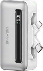 Powerbank USAMS US-CD233 4500mAh USB-C, Lightning 20W PD Fast Charge srebrny/silver. Szare powerbanki Usams. Za 55.05 zł.