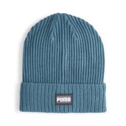 Czapka Puma Ribbed Classic Cuff Beanie. Zielone czapki męskie Puma, bez wzorów, sportowe. Za 73.99 zł.