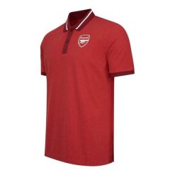 Polo męskie Arsenal. Czerwone koszulki polo męskie ARSENAL, l, bez wzorów, eleganckie, bez kołnierzyka, bez ramiączek. Za 199.99 zł.