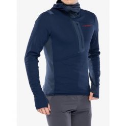 Bluza z kapturem męska La Sportiva Big Wall Pullover Hoody. Niebieskie bluzy z kapturem męskie La Sportiva, m, bez wzorów, z kapturem. Za 696.99 zł.