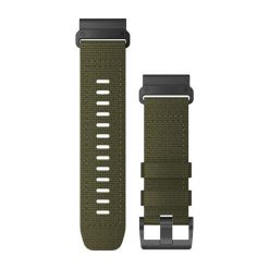 Nylonowa opaska na zegarek Garmin QuickFit 26. Zielone zegarki męskie Garmin, z nylonu. W wyprzedaży za 575.50 zł.