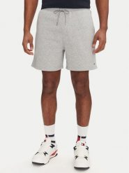 Tommy Jeans Szorty sportowe Flag Beach DM0DM21931 Szary Regular Fit. Szare szorty sportowe męskie Tommy Jeans, bez wzorów, z bawełny, sportowe. Za 119.99 zł.