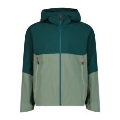 Kurtka z kapturem CMP. Zielone kurtki męskie CMP, m, bez wzorów, sportowe, bez ramiączek, z kapturem. Za 288.69 zł.