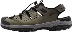 Sandały męskie SKECHERS Tresmen Menard (205113-OLV) 43. Sandały męskie Skechers, bez zapięcia. Za 389.20 zł.