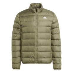 Kurtka Mężczyzna Adidas Essentials Lite Down zielony. Białe kurtki męskie ADIDAS, m, bez wzorów, sportowe, bez ramiączek, bez kaptura. W wyprzedaży za 412.10 zł.