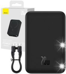 Powerbank Baseus POWERBANK MAGSAFE BASEUS 20000 mAh 20W ŁADOWANIE BEZPRZEWODOWE KABEL USBC. Powerbanki Baseus. Za 417.98 zł.