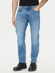 Mustang Jeansy Oregon 1014374 Niebieski Slim Fit. Niebieskie jeansy męskie Mustang, bez wzorów, z bawełny. Za 244.99 zł.