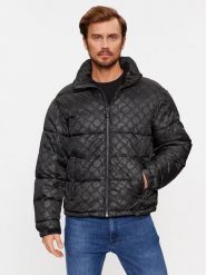 Trussardi Kurtka zimowa 52S00944 Czarny Regular Fit. Czarne kurtki męskie TRUSSARDI, na zimę, m, bez wzorów, z syntetyku, bez ramiączek, bez kaptura. Za 1,289.00 zł.