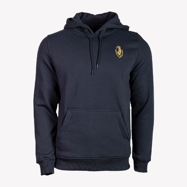 Bluza Pogoń Szczecin z haftowanym gryfem. Bluzy nierozpinane męskie POGOŃ, xl, bez wzorów, z bawełny, eleganckie, bez ramiączek, bez kaptura. Za 199.99 zł.