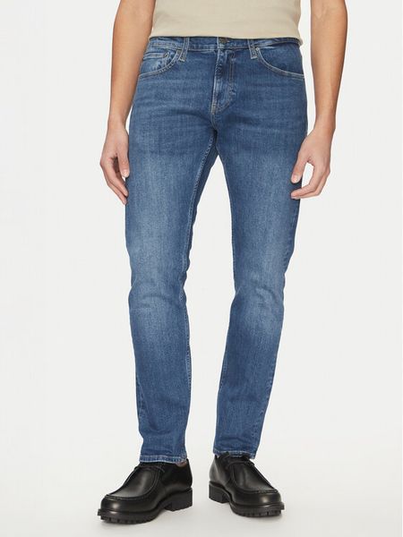 Calvin Klein Jeansy K10K114061 Niebieski Slim Fit. Niebieskie jeansy męskie Calvin Klein, bez wzorów, z bawełny. Za 279.99 zł.