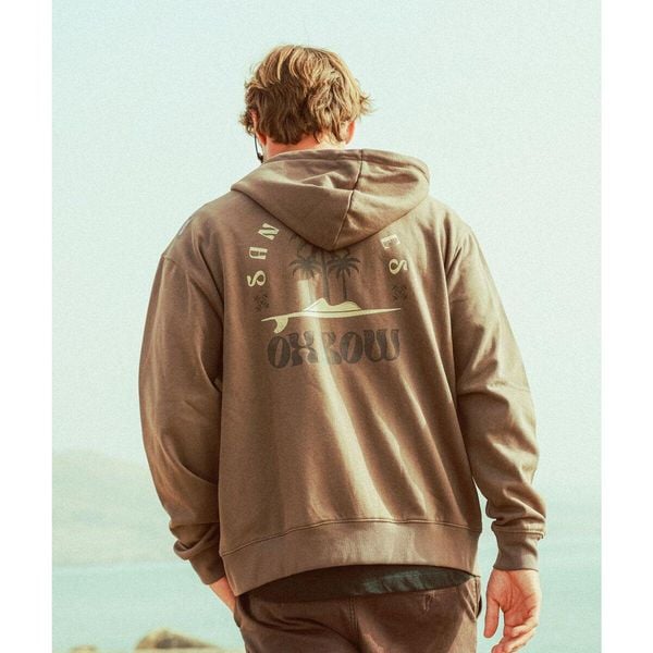 Bluza Oxbow Sandwaves Zip Pebble. Bluzy nierozpinane męskie OXBOW, bez wzorów, sportowe, bez ramiączek, bez kaptura. Za 317.25 zł.