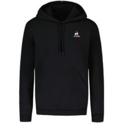 Bluza sportowa z kapturem męska ESS Hoody N°2 M. Czarne bluzy nierozpinane męskie le coq sportif, m, bez wzorów, z kapturem. Za 490.00 zł.