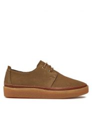 Clarks Półbuty Clarkwood Low 26176868 Brązowy. Brązowe codzienne półbuty męskie Clarks, bez wzorów, ze skóry, bez obcasa, bez zapięcia. Za 349.99 zł.