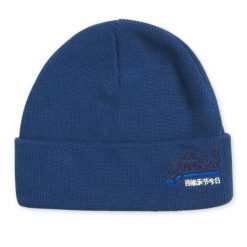 Czapka zimowa męska Superdry Orange Label Beanie. Niebieskie czapki męskie Superdry., na zimę, bez wzorów, z bawełny. Za 88.55 zł.