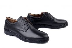 JOSEF SEIBEL 42801 860 100 Alastair 01 schwarz, półbuty męskie. Czarne eleganckie półbuty męskie Josef Seibel, ze skóry, bez obcasa, bez zapięcia. Za 314.42 zł.