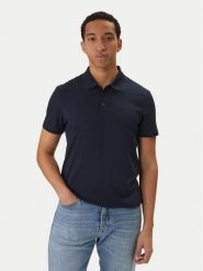 Calvin Klein Jeans Polo Classic Monogram LV04RD255G Granatowy Regular Fit. Niebieskie koszulki polo męskie Calvin Klein Jeans, l, bez wzorów, z bawełny, bez kołnierzyka, bez ramiączek. Za 289.99 zł.