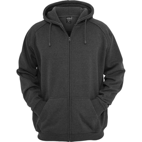 Bluza z kapturem duże rozmiary Urban Classic zip. Brązowe bluzy nierozpinane męskie Urban Classics, m, bez wzorów, z kapturem. Za 256.50 zł.