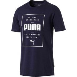 Puma Koszulka Męska Box Tee Peacoat Xxl. Czarne t-shirty sportowe męskie Puma, m, bez wzorów, sportowe, bez ramiączek. W wyprzedaży za 63.00 zł.