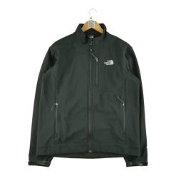Second life - Męska kurtka przeciwwiatrowa Apex TNF Black - Stan bardzo dobry. Czarne kurtki męskie The North Face, m, bez wzorów, z softshellu, bez kaptura, trekkingowe. Za 211.46 zł.