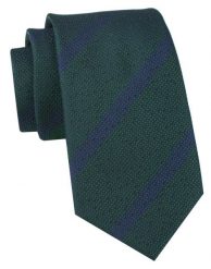 Klubowy, Klasyczny, Męski Krawat - ALTIES - Ciemnozielony. Zielone krawaty i muchy męskie Alties, bez wzorów, z tkaniny, eleganckie. Za 49.00 zł.