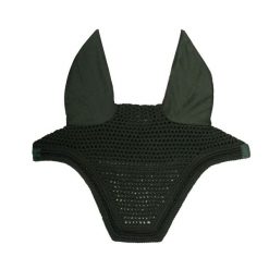 Czapka przeciw muchom dla konia z cichego weluru, mini perełki Kentucky Horsewea. Zielone czapki męskie KENTUCKY HORSEWEAR, bez wzorów, z weluru, sportowe. Za 320.00 zł.