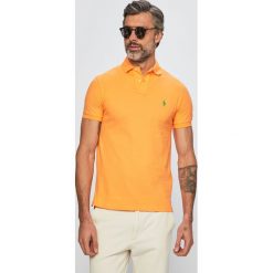Polo Ralph Lauren - Polo. Brązowe koszulki polo męskie Polo Ralph Lauren, m, bez wzorów, z bawełny, bez kołnierzyka, bez ramiączek. W wyprzedaży za 339.90 zł.