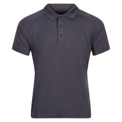 Męska Koszulka Polo Coolweave. Szare koszulki polo męskie Regatta, m, bez wzorów, sportowe, bez kołnierzyka, bez ramiączek. Za 61.99 zł.